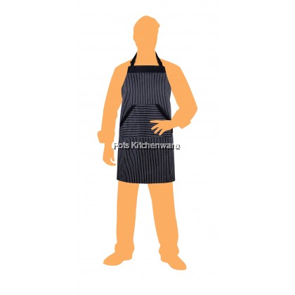 Homeline Two Pocket Cotton Polyester Bib Chef Apron Barista Bartender Waiter Apron 厨师服务员围裙 - L0219