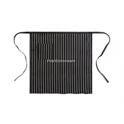 Homeline Half Length Half Body Restaurant Chef Apron Bistro Barista Waiter Waitress Apron 线条厨房围裙- L0226