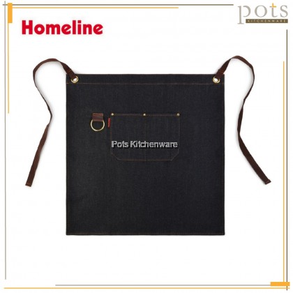 Homeline Stylish Half Length Half Body Bartender Denim Apron Barista Jeans Apron 牛仔半身围裙 - L0305