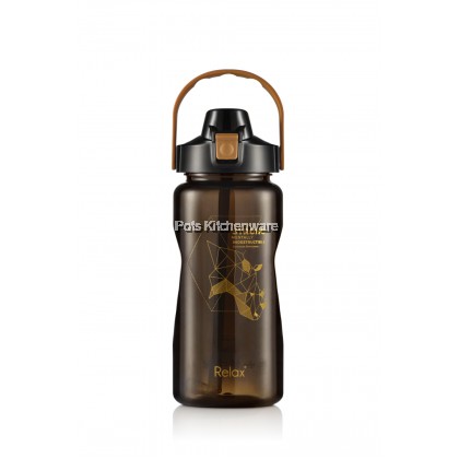 Relax Tritan BPA Free with Straw Big Capacity Sports Water Bottle Tumbler Botol Air Besar 大容量水罐水壶 (1.5L/2L/3.8L) - D7420