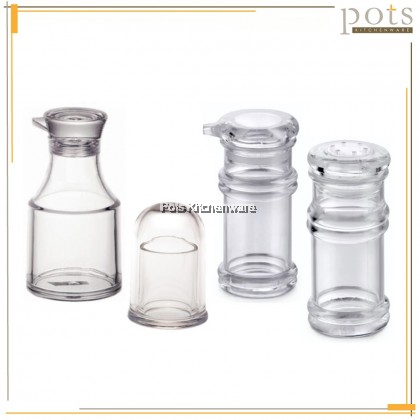 Premium Quality Acrylic PS Clear Transparent Sauce Vinegar Oil Bottle Pepper Salt Shaker Toothpick Container - GD1806M