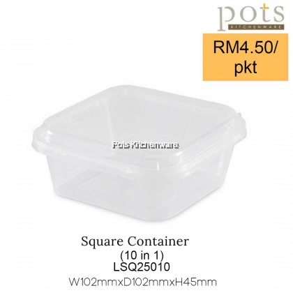 Felton BPA Free Plastic Round Rectangle Square Disposable Take Away Food Container