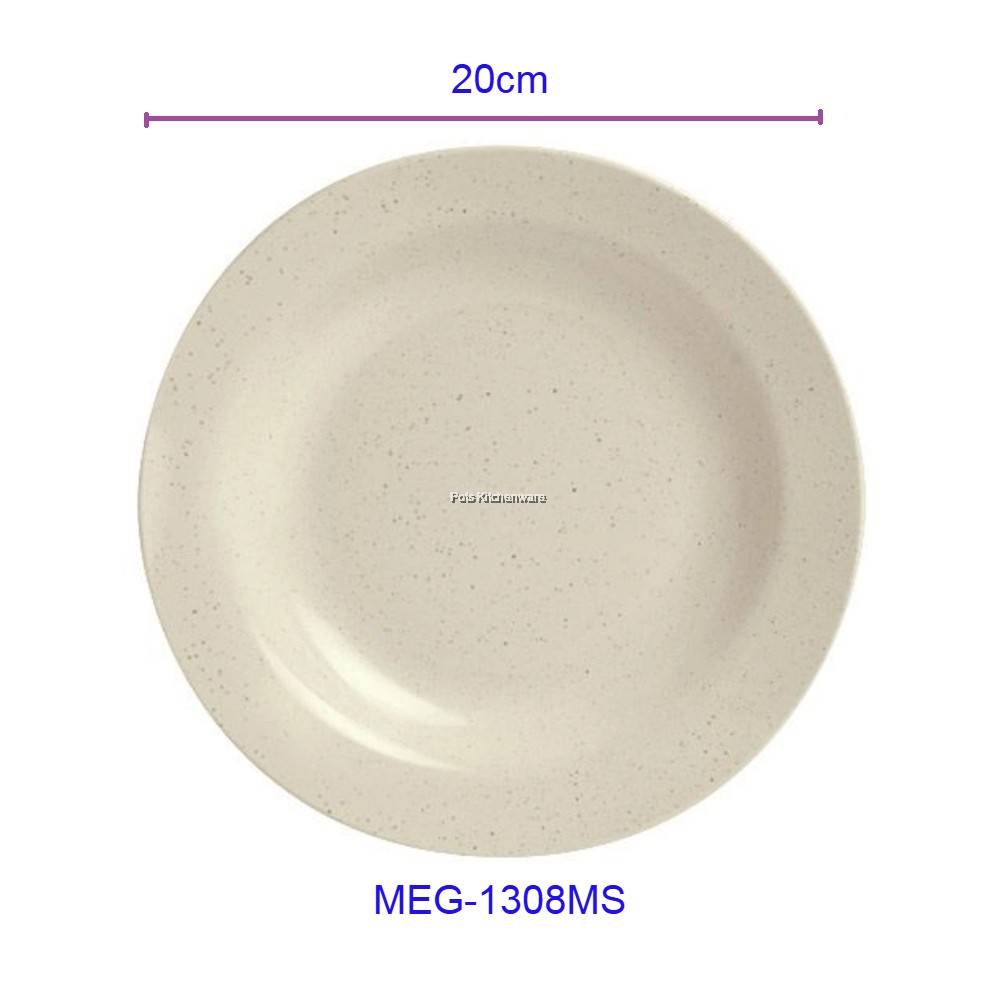 6 Inch Rim Plate Eagle Melamine Round Rim Plate Soup Plate Meat Plate Marble Stone Color ...