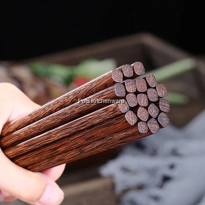 10 Pairs Wood Chopsticks 喜得利优质铁木块 Kayu Penyepit- A6232 10 Pairs Wood Chopsticks 喜得利优质铁木块 Kayu Penyepit- A6232