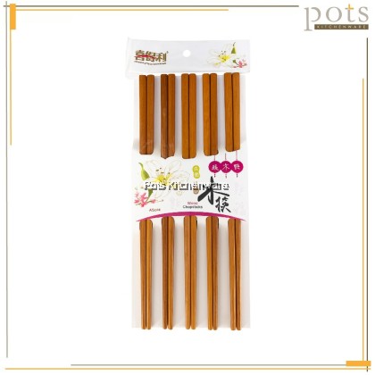 10 Pairs Wood Chopsticks 喜得利优质铁木块 Kayu Penyepit- A6232 10 Pairs Wood Chopsticks 喜得利优质铁木块 Kayu Penyepit- A6232