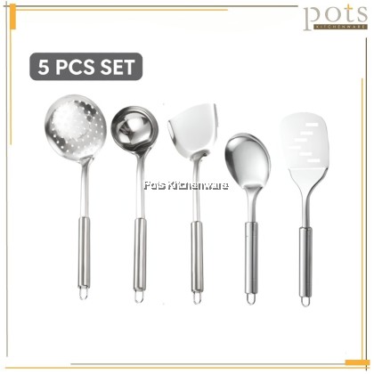 5 PCS Stainless Steel cooking set kitchen cookware utensil- K0599