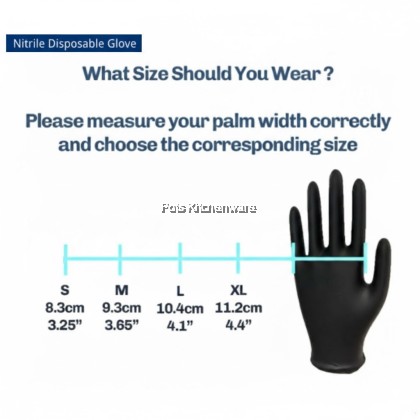 Franglove Disposable Nitrile Gloves (Blue / Black)100'S (POWDERED FREE)