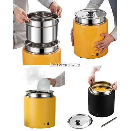 5 Stars Hotel Grade Stainless Steel Electric Soup Warmer 11L Periuk Pemanas Sup 商用不锈钢保温汤桶BE4510 5 Stars Hotel Grade Stainless Steel Electric Soup Warmer 11L Periuk Pemanas Sup 商用不锈钢保温汤桶BE4510