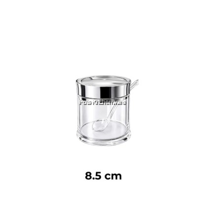Acrylic Condiment Bottle Spices Pepper Spices Sauce Container Food Transparent Bottle Botol Perencah Rempah 胡椒盐酱油罐-B3700