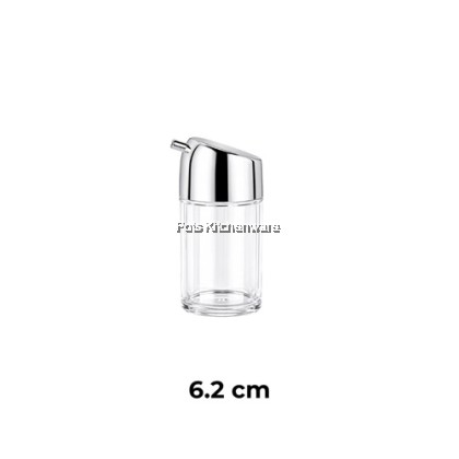 Acrylic Condiment Bottle Spices Pepper Spices Sauce Container Food Transparent Bottle Botol Perencah Rempah 胡椒盐酱油罐-B3700