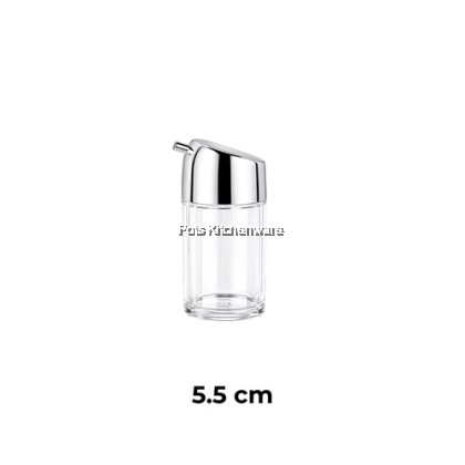 Acrylic Condiment Bottle Spices Pepper Spices Sauce Container Food Transparent Bottle Botol Perencah Rempah 胡椒盐酱油罐-B3700