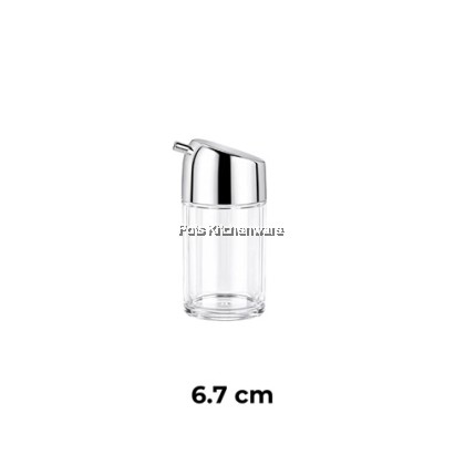 Acrylic Condiment Bottle Spices Pepper Spices Sauce Container Food Transparent Bottle Botol Perencah Rempah 胡椒盐酱油罐-B3700