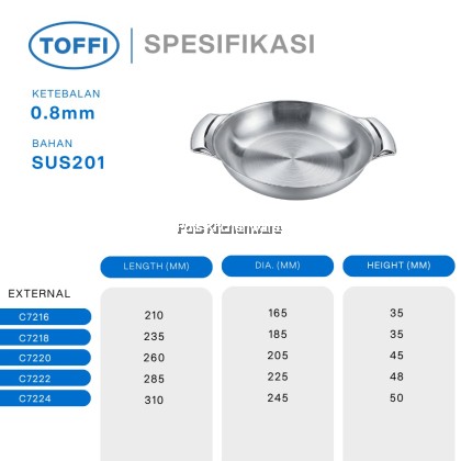 Stainless Steel Hot Pot Dual Handle Cooking Steamboat Pot Periuk HotPot Keluli Tahan Karat不锈钢双耳火锅-C7200