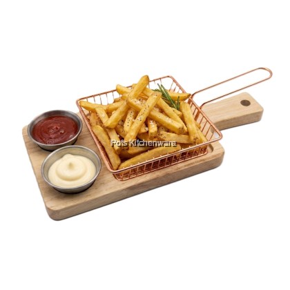 Creative French Fries Serving Set "Set hidangan kentang goreng  实木薯条篮 -W00-B902081M