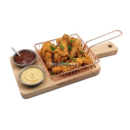 Creative French Fries Serving Set "Set hidangan kentang goreng  实木薯条篮 -W00-B902081M
