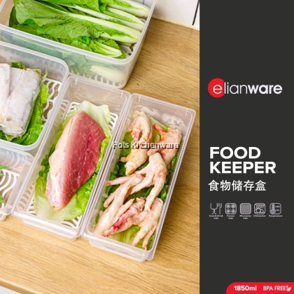 Elianware BPA Free Transparent Fridge Freezer Food Containers Bekas Makanan食品容器-PEL-1490M