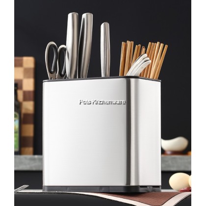 High Quality Stainless Steel Knife Tool Holder Rak Pisau 不锈钢刀架-S00-B6825