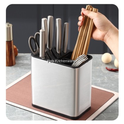 High Quality Stainless Steel Knife Tool Holder Rak Pisau 不锈钢刀架-S00-B6825