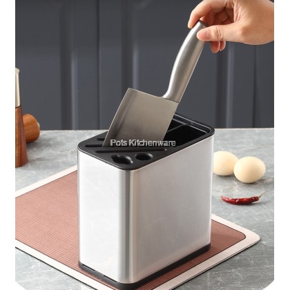 High Quality Stainless Steel Knife Tool Holder Rak Pisau 不锈钢刀架-S00-B6825
