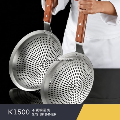 Stainless Steel Skimmer Cooking Strainer Long Handle Frying Skimmer Senduk Penapis Keluli Tahan Karat(24 - 30cm)不锈钢漏勺-S00-K1500M Stainless Steel Skimmer Cooking Strainer Long Handle Frying Skimmer Senduk Penapis Keluli Tahan Karat(24 - 30cm)不锈钢漏勺-S00-K1500M