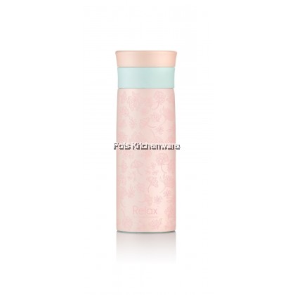 400ml Relax Stainless Steel 18.8 Thermal Vacuum Flask Insulated Bottle Tumbler Bottle Termos Air Panas 保溫瓶 - D5040
