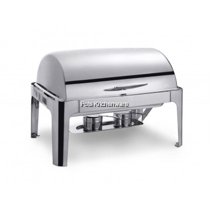 Stainless Steel Rectangle Chafing Dish Buffet Catering Set Berkas Lauk Food Segi Empat - B4001