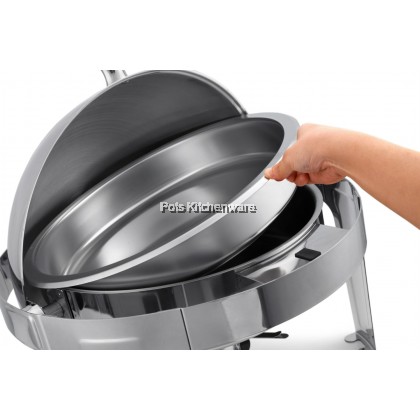 Stainless Steel Round Chafing Dish Buffet Catering Set Berkas Lauk Food Dome Cover - B4002 Stainless Steel Round Chafing Dish Buffet Catering Set Berkas Lauk Food Dome Cover - B4002