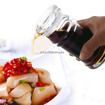 Acrylic Transparent Sauce Bottle Condiment Salt Pepper Shaker Bekas Serbuk Botol Lada Garam 胡椒盐酱油罐 - B3516M